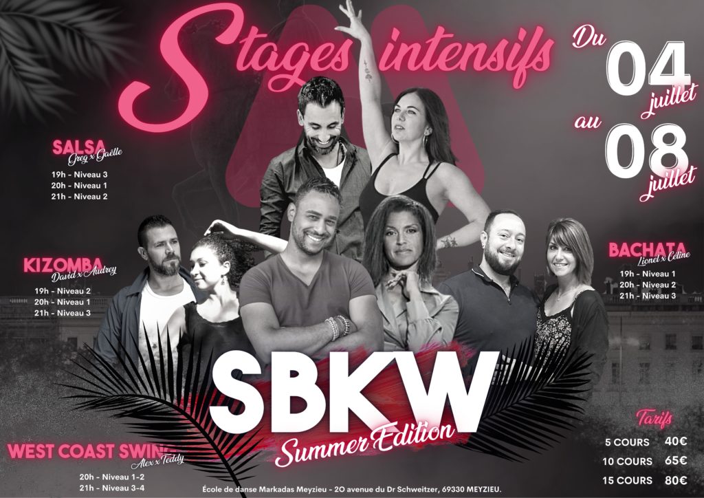 STAGES INTENSIFS 2022 - SUMMER ÉDITION