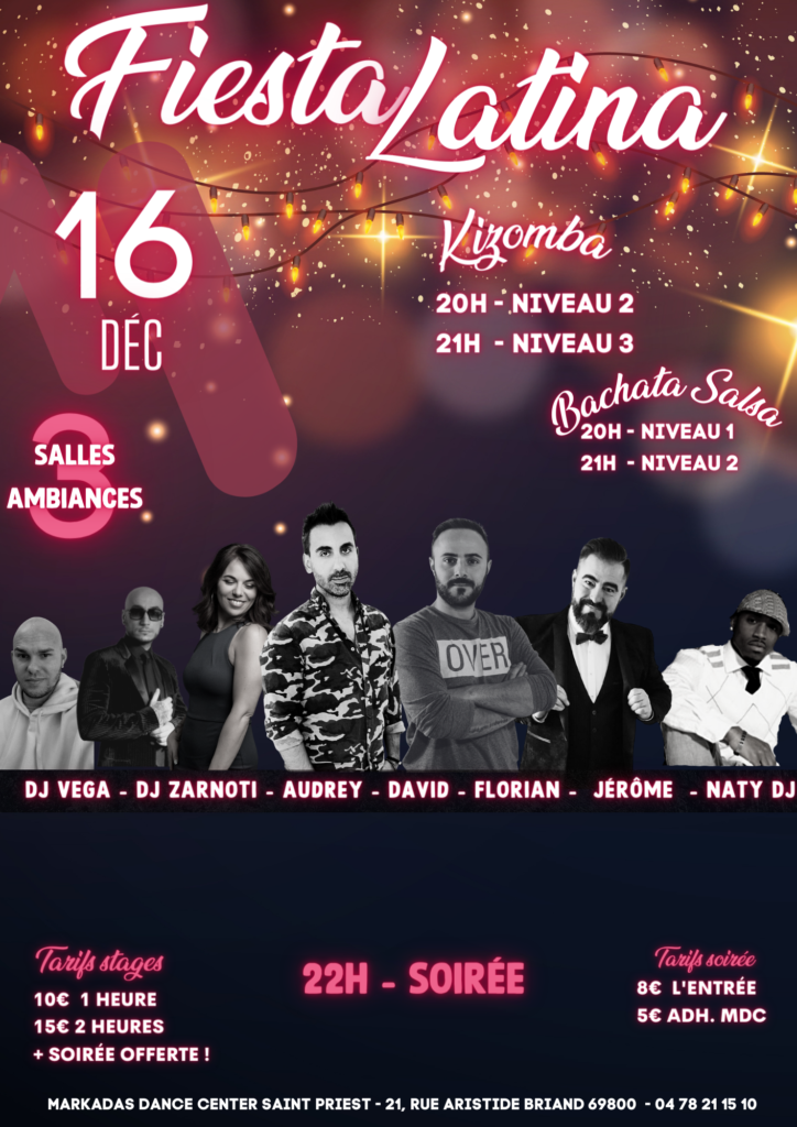 Stages & Soirée FIESTA LATINA || Saint Priest