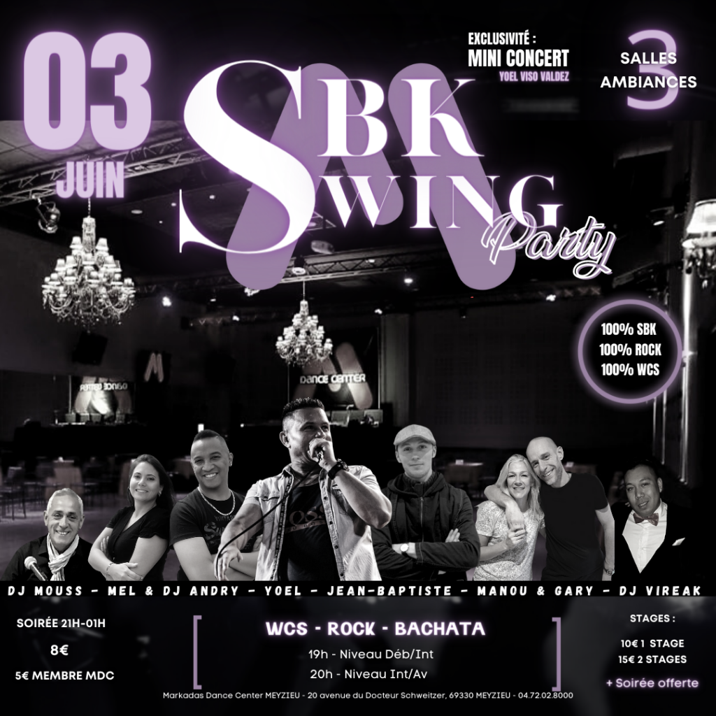 Stages & Soirée SBK SWING - Meyzieu