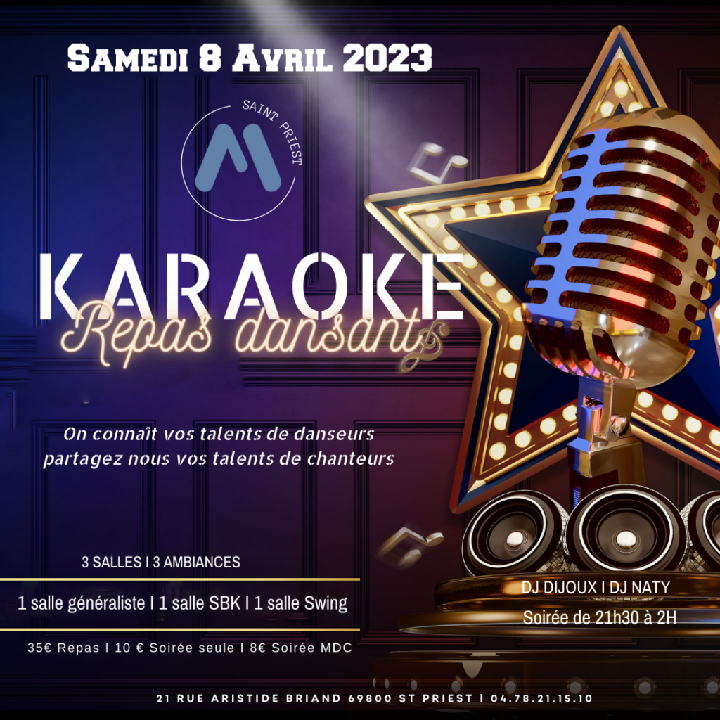 Repas Dansant & Karaoke - Saint Priest