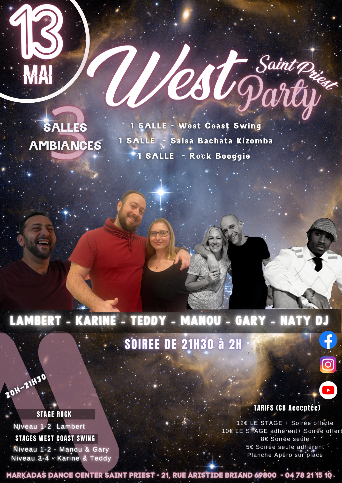 Stages & Soirée WEST PARTY - Saint Priest
