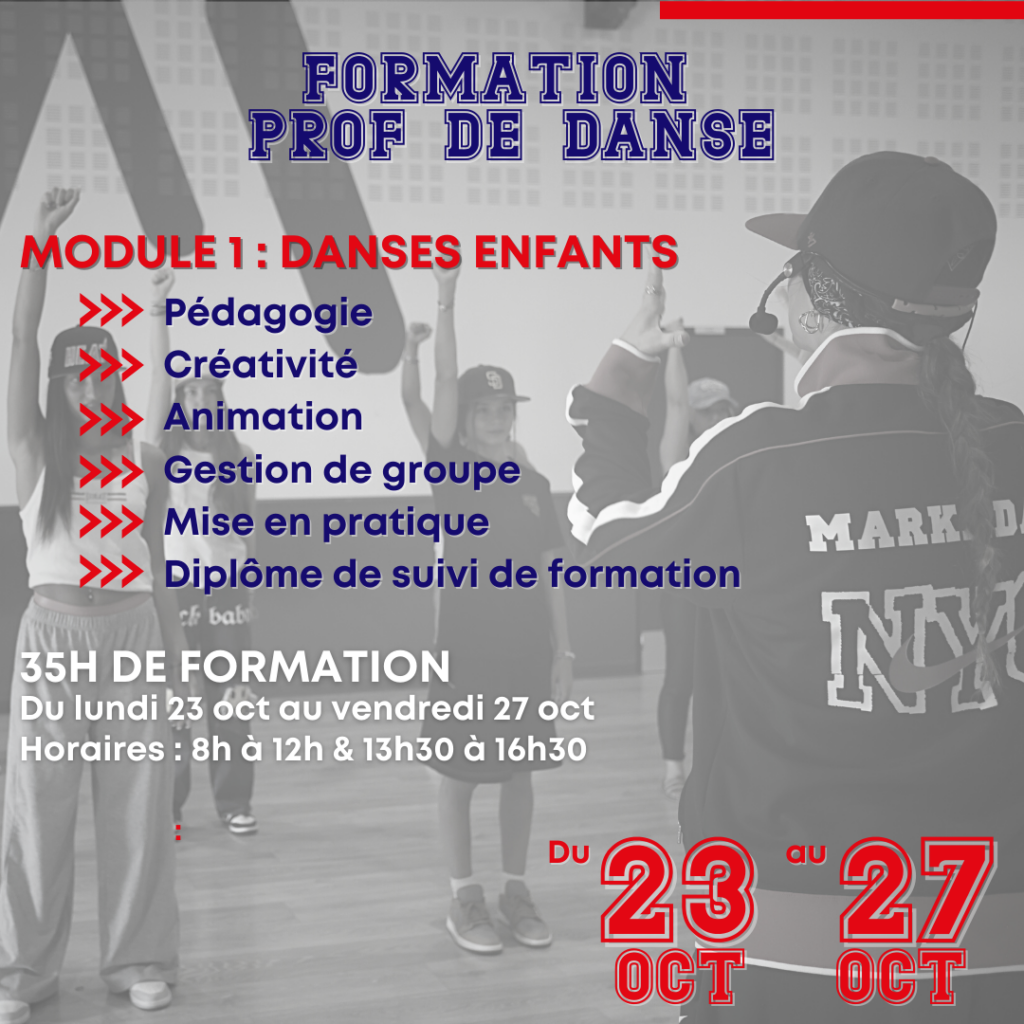 À votre tour de devenir professeur de danse grâce à cette première formation !