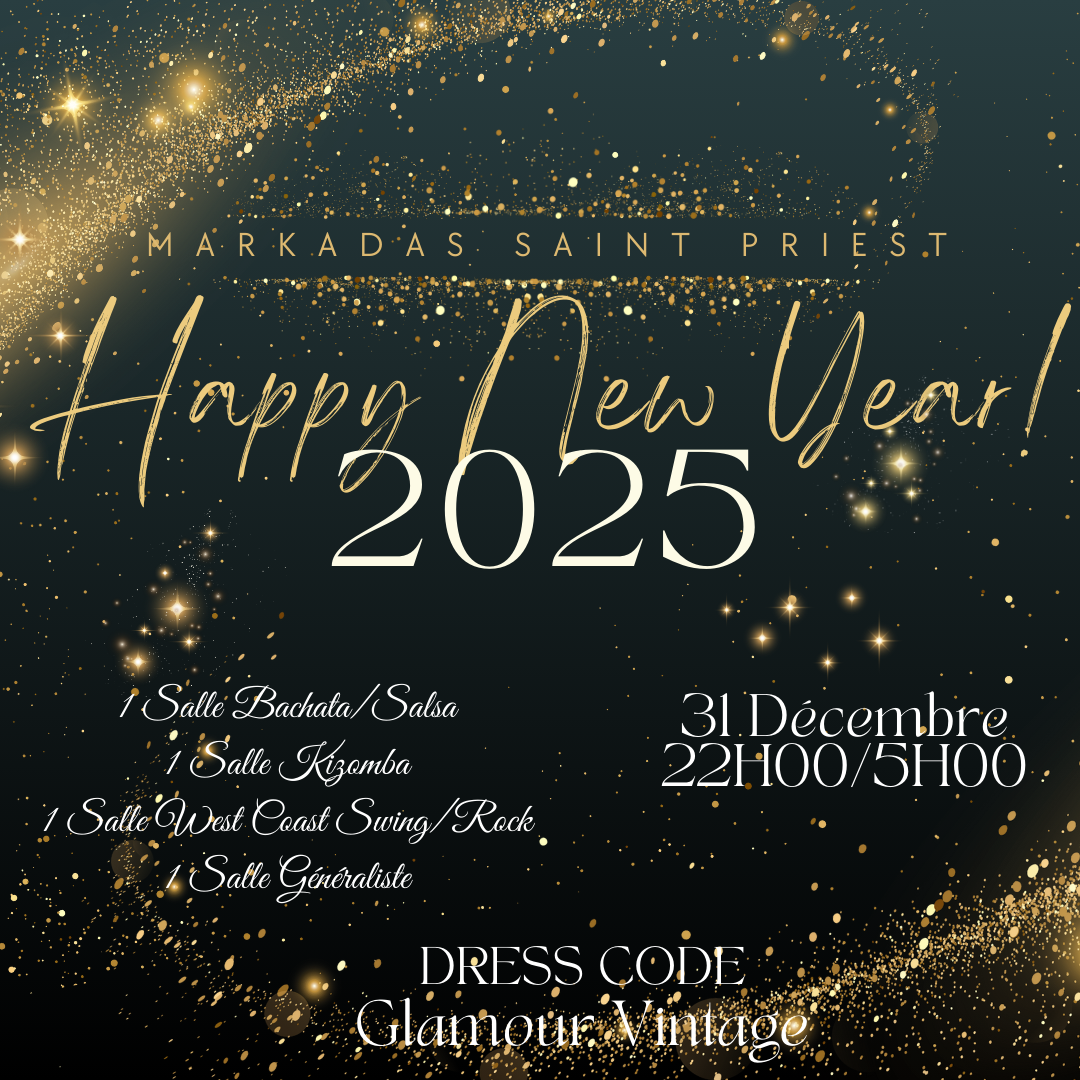 Black and Gold Elegant Happy New Year Facebook Cover (Publication Instagram)